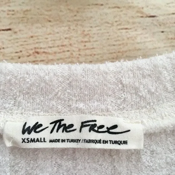 WE THE FREE HENLEY THERMAL KNIT TOP IN CREAM - Picture 4 of 6